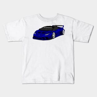 lamborghini huracan NAVY Kids T-Shirt